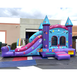 Château gonflable arc-en-ciel licorne coloré, trampoline de saut, bâche en PVC 0,55 mm, protection UV, ignifuge, personnalisable - Product Image 5