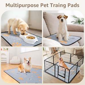 Couvertures en coton super absorbantes pour chiots tampons <span class=keywords><strong>pipi</strong></span> lavables pour chiens tapis de parc antidérapant pour chien pour <span class=keywords><strong>lit</strong></span> au sol canapé voyage - Product Image 6