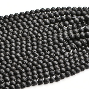 Perles <span class=keywords><strong>de</strong></span> <span class=keywords><strong>pierre</strong></span> usine <span class=keywords><strong>pas</strong></span> <span class=keywords><strong>cher</strong></span> <span class=keywords><strong>pierre</strong></span> <span class=keywords><strong>de</strong></span> <span class=keywords><strong>lave</strong></span> perles rondes pour bracelet - Product Image 3