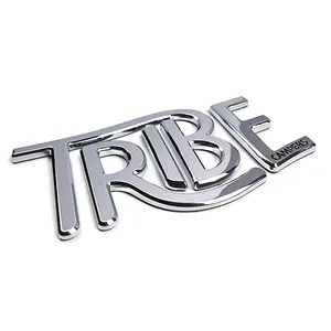 Factory Wholesale Custom Chrome Luxury 3d Abs Plastic Car Emblem Badge Logo With Adhesive