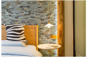 Ngoài trời trang trí Veneer đá tự nhiên Slate nuôi cấy gạch đá cho lò sưởi và bên ngoài gỉ tường màu đen tấm ốp - Product Image 5