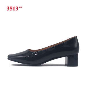 Femmes dames <span class=keywords><strong>noir</strong></span> cuir verni pompes chaussures <span class=keywords><strong>talon</strong></span> - Product Image 2