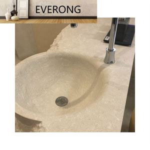 Projet <span class=keywords><strong>de</strong></span> villa <span class=keywords><strong>de</strong></span> luxe <span class=keywords><strong>Hugo</strong></span> Beige calcaire pour dessus <span class=keywords><strong>de</strong></span> vanité <span class=keywords><strong>de</strong></span> salle <span class=keywords><strong>de</strong></span> bain - Product Image 1