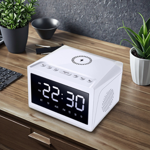 3-in-1 HF18W akıllı hoparlör için <span class=keywords><strong>5</strong></span>.3 IPX5 su geçirmez ses kontrolü kablosuz şarj USB çok fonksiyonlu plastik dolap - Product Image 2