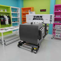 Nouvelle imprimante DTF I3200 Dual XP600 A1 A3 60x30cm avec machine à secouer la poudre DTF pour T-shirts, garantie 1 an