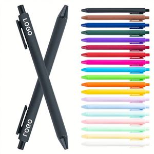 Wholesale Bulk Eco-Friendly Rubber Coated Cheap <b>Multicolored</b> Ballpoint <b>Pens</b> with OEM Custom Printed Logo for Stationery - Product Image 1