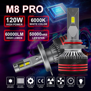 Vente en gros d'usine M8 Pro <span class=keywords><strong>Mini</strong></span> Taille universelle Phare <span class=keywords><strong>de</strong></span> voiture H1 H7 H11 9005 9006 Lumière LED 12V Puce CSP H4 Phare LED pour voitures - Product Image 4