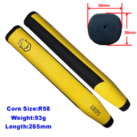 Pegangan Pater Jumbo PU ukuran standar Super ringan untuk stik Golf kustom Logo OEM & warna