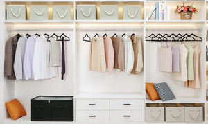 LINDON Lot de 100 <span class=keywords><strong>cintres</strong></span> en <span class=keywords><strong>velours</strong></span> antidérapant E-commerce Bestseller Cintre flocage coloré personnalisé - Product Image 6