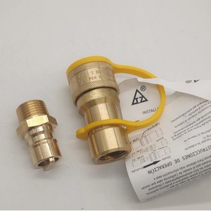 Adaptateur de bouteille de gaz en laiton 3/8, coupleur à connexion rapide pour kit de conversion de recharge de propane - Product Image 4