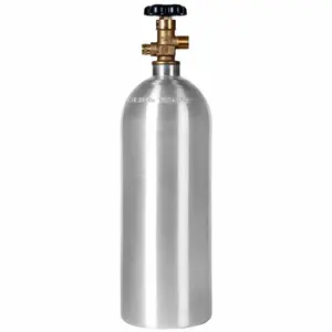 Dot cylinders 2.5lbs 5lbs 10lbs 15 Lbs 20 lb CO2 gas tank/cylinder - New Aluminum Cylinder with Cga320 Valve