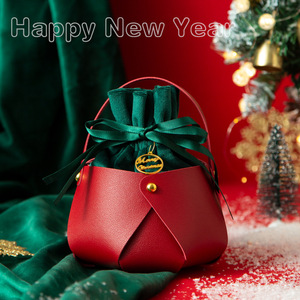 Nuova Creativa Borsa Regalo <span class=keywords><strong>di</strong></span> <span class=keywords><strong>Natale</strong></span> in Pelle e Velluto, Sacchetti per Mele della <span class=keywords><strong>Vigilia</strong></span> <span class=keywords><strong>di</strong></span> <span class=keywords><strong>Natale</strong></span>, Cesto <span class=keywords><strong>di</strong></span> Caramelle, Pacchetto Regalo <span class=keywords><strong>di</strong></span> <span class=keywords><strong>Natale</strong></span> - Product Image 2