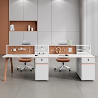Bureau de travail moderne au design minimaliste, bureau de poste de travail pour employé, bureau de bureau