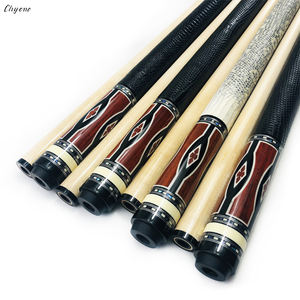 Chyone de 13mm rojo sander con incrustaciones de madera de taco de billar con 12pcs laminado eje hueco de concha de abulón de hecho a mano de billar taco de billar - Product Image 5