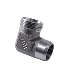 Raccord coudé à 90° en acier à faible teneur en carbone, type 1CW9/1DW9, avec joint conique 24, résistant à la corrosion, pour conduite hydraulique - Product Image 4