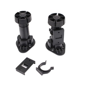GQK Black Color PP Rubber <b>Plastic</b> Adjustable Cabinet Furniture Legs - Product Image 2