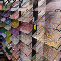 La Chine a fait 3mm 4mm 5mm 6mm 8mm 9mm A4 A5 taille feuille de plexiglas de paillettes de fonte
