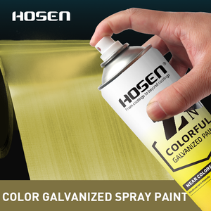 Pintura en Aerosol de Zinc HOSEN, Spray Galvanizado Dorado de 450 ml para Automóviles - Product Image 3