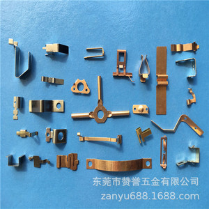 Pièces de connecteur à boucle conductrice en cuivre à ressort en acier inoxydable estampé ZY-074 - Product Image 1