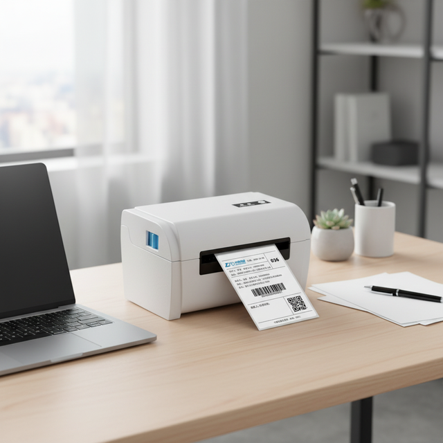 Barway High Speed  Thermal Transfer Label Barcode Printer Fake ID Printer Black and White IOS Compatible in Stock