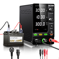Fuente de Alimentación Conmutable de Laboratorio Regulada de CC Variable SPPS-C3010C 30V/10A 300W con Interfaz USB Tipo C para Carga de Baterías