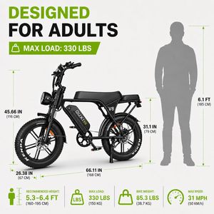DD DD45 <b>Electric</b> Bike 20 Inch Fat Tire 500W Rear <b>Hub</b> Motor 48V Lithium Battery Adult City E-Bike Hydraulic Disc Brakes 12-Speed - Product Image 4