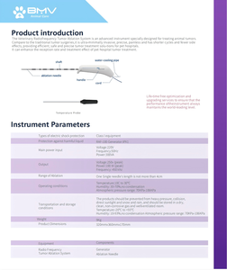 BMV Dispositivo portátil de ablación por radiofrecuencia (RFA) para tumores animales Máquina de tratamiento de tumores de uso veterinario - Product Image 6