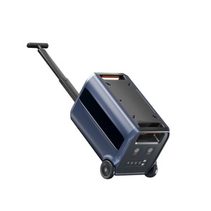 High Capacity 2400Wh 2400W Pure Sine Wave MPPT Lithium Battery Outdoor <b>Portable</b> Power Station with Wheels - Product Image 2