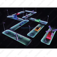 Équipement d'aire de jeux intérieure Location de mini golf LED Simulateur de golf carré Mini golf mobile Construit pour durer pour le parc d'attractions