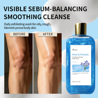 Gel Douche Exfoliant Lumineux et Scintillant OEM à l'Acide Salicylique et au Zinc PCA pour Peaux Grasses et Rugueuses