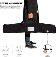 Hamac double avec cadre en fer imperméable, pliable, portable, pour le camping en plein air et l'utilisation en jardin, design moderne, rayures brunes