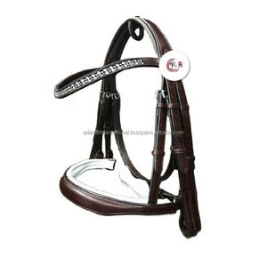 Bride de cheval en cuir véritable de haute qualité avec rembourrage doux - Product Image 1