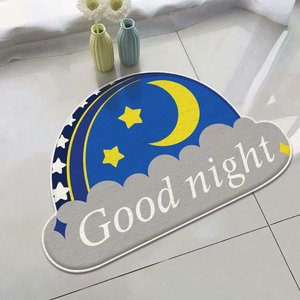 Nouveau microfibre absorbant antidérapant shaggy courbé <span class=keywords><strong>arc</strong></span>-<span class=keywords><strong>en</strong></span>-<span class=keywords><strong>ciel</strong></span> <span class=keywords><strong>tapis</strong></span> <span class=keywords><strong>de</strong></span> <span class=keywords><strong>bain</strong></span> - Product Image 3