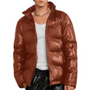 Fournisseur 2025 Nouveau Manteau d'hiver tendance de haute qualité pour hommes, manteaux d'extérieur épais originaux, col montant, logo sur le devant - Product Image 1