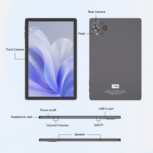 C Ý Tưởng Bán buôn 10.5 inch <span class=keywords><strong>Tablet</strong></span> PC 10000mAh Pin 8GB RAM + 1TB Rom <span class=keywords><strong>Android</strong></span> 14 máy tính bảng Wifi tablette <span class=keywords><strong>Android</strong></span> (Màu Xám) - Product Image 2