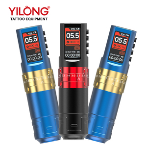 Máquina <span class=keywords><strong>de</strong></span> <span class=keywords><strong>Tatuaje</strong></span> Inalámbrica Profesional Yilong con Carrera Ajustable, Conexión RCA/Batería, Aleación <span class=keywords><strong>de</strong></span> Aluminio, Diseño Retro - Product Image 2