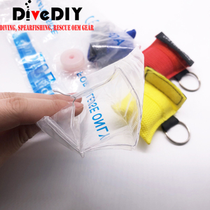 Accesorios de Buceo, Protector Facial <span class=keywords><strong>Desechable</strong></span> para RCP, Llavero Ligero para Buceadores, Kit de Emergencia, Primeros Auxilios y Entrenamiento de RCP - Product Image 5