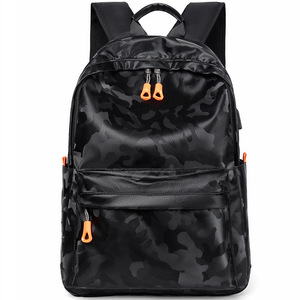 Productos personalizados para estudiantes Mochilas Durable Casual impermeable Pu Hombres Mochila de cuero - Product Image 1