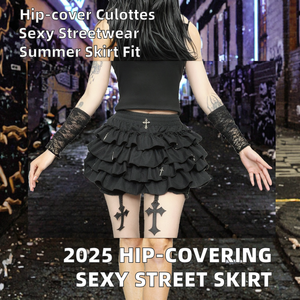 Falda Corta Transpirable de Verano 2025, Estilo Urbano, Sexy, con Colgante Cruzado, Combinable con Todo - Product Image 2