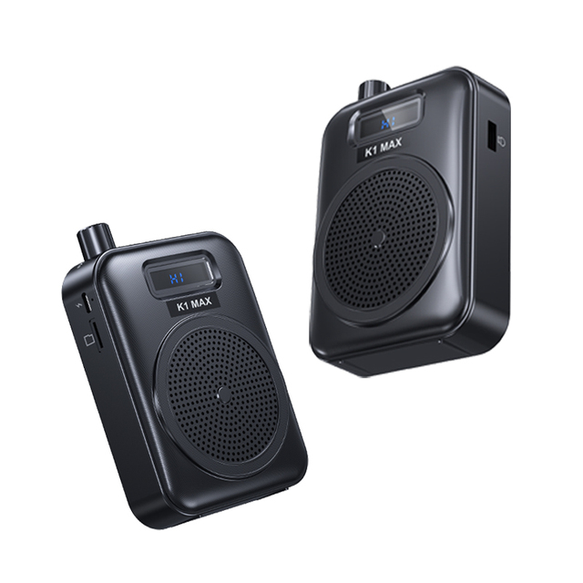 K1 MAX Mini Wireless Omni-directional Condenser Lavalier Microphone Speaker 5W Output 2000mAh Battery Portable Noise Cancelling