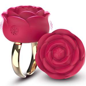 Vibrador de Clítoris con Forma de Rosa, Estimulador Vaginal, Masturbador Femenino, <span class=keywords><strong>Mini</strong></span> Anillo Vibrador, Masajeador de Pezones, Precio de Fábrica - Product Image 1