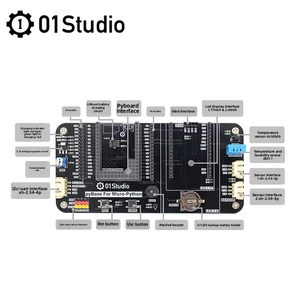 GGDX Chipboard 01Studio Pybase Micro-Python Entwicklungsboard Unterstützt Pyboard ESP32 K210 Pi <span class=keywords><strong>Pico</strong></span> PyWiFi-<span class=keywords><strong>ESP</strong></span> China - Product Image 3