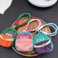 Cordon de téléphone portable, porte-clés, longue corde, pochette à monnaie mignonne, fonction anti-perte, mini sac pendentif pour ranger les petits objets