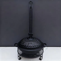 Ensemble de réchauds à buffet en acier inoxydable durable de luxe, 8 L, chauffe-plats alimenté au combustible, ustensiles en noir or/blanc pour la restauration
