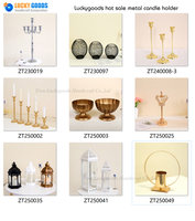 Lanterne marocaine en métal plaqué or Luckygoods QT260171, porte-bougie pour le Ramadan, mariage, décoration de la maison