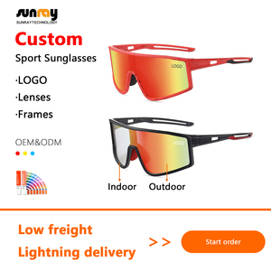 2025 à la mode transfrontalière Logo personnalisé hommes lunettes de soleil polarisées en plein air en gros lunettes de soleil de sport éblouissantes - Product Image 2