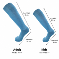 Chaussettes de football personnalisées montantes antidérapantes en tissu éponge respirantes pour l'entraînement des adultes – Vente en gros