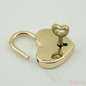 Cổ phiếu cung cấp 4 màu sắc 39x30 mét hình trái tim kim loại túi ổ khóa - Product Image 5