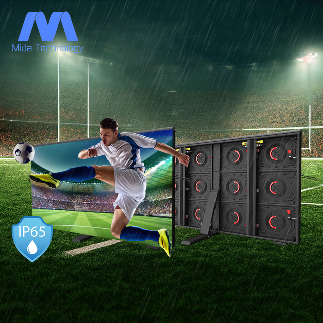 MIDA P5 P6.25 P8 P10 Football Stadium Perimeter LED Display Screen IP65 Waterproof Outdoor Advertising Stadium Perimeter Screen