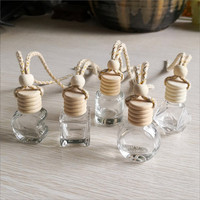 Diffuseur de parfum pour voiture 6 ml 10 ml, bouteille en verre colorée, parfum d'ambiance, diffuseur suspendu pour voiture, désodorisant